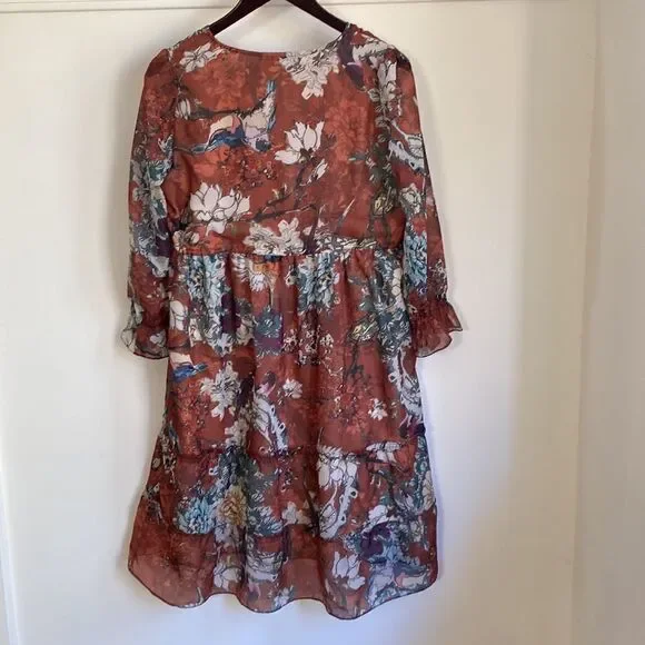 HEMANT & NANDITA  Zeri Peasant Dress​ - Picture 11 of 16